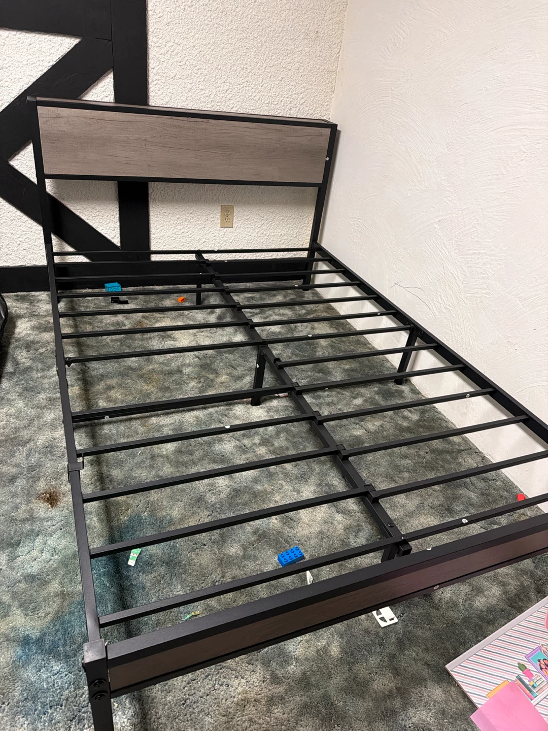 Full Size Bed Frame with Mattress - photo 2