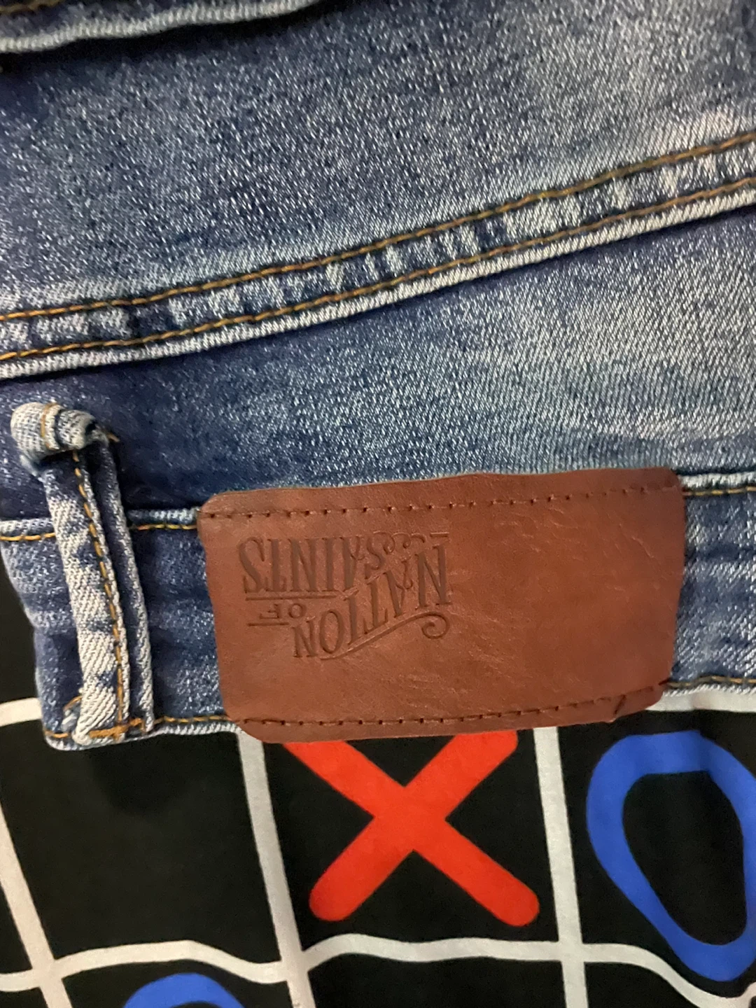 Nation of Saints Blue Jeans - photo 4