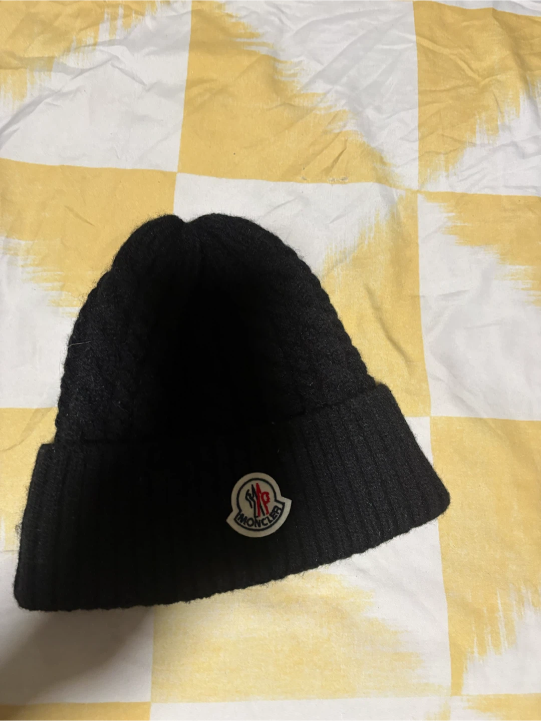 Moncler Black Wool Beanie