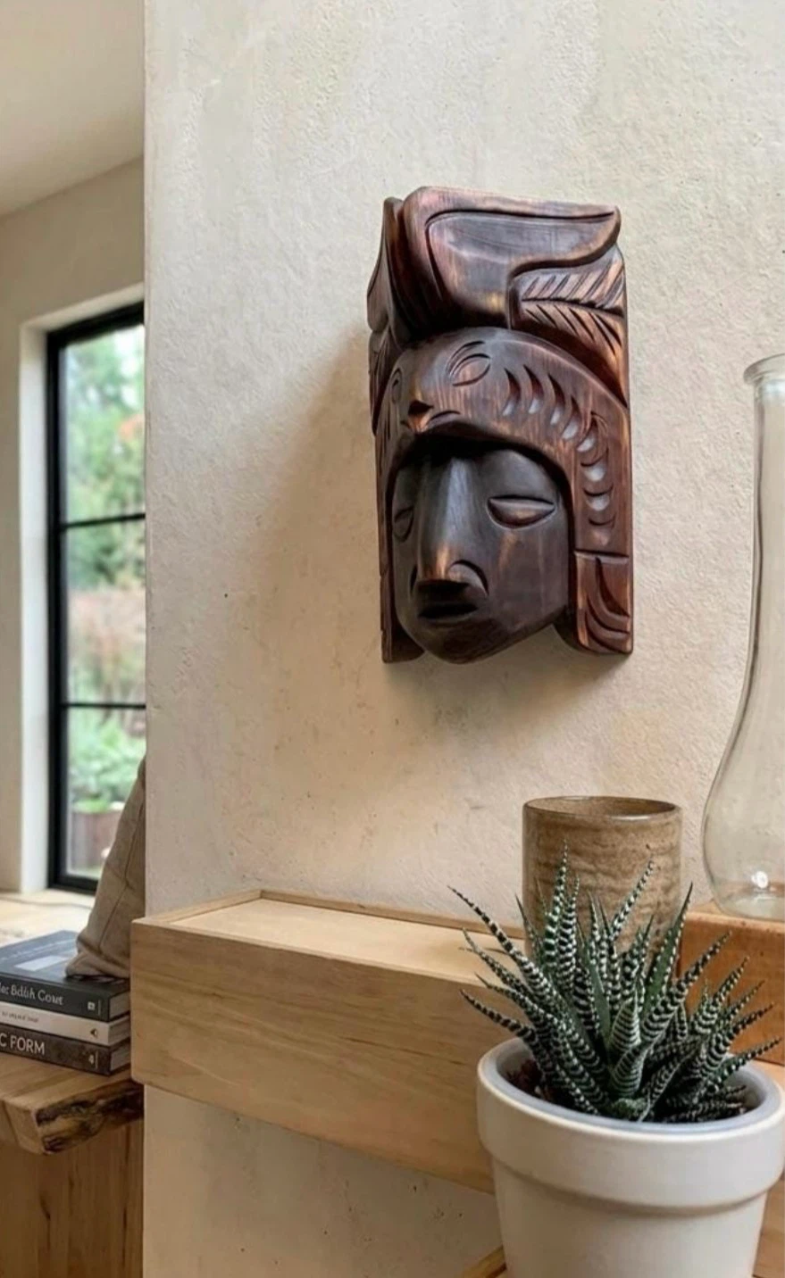 Hand Carved Wooden Mask