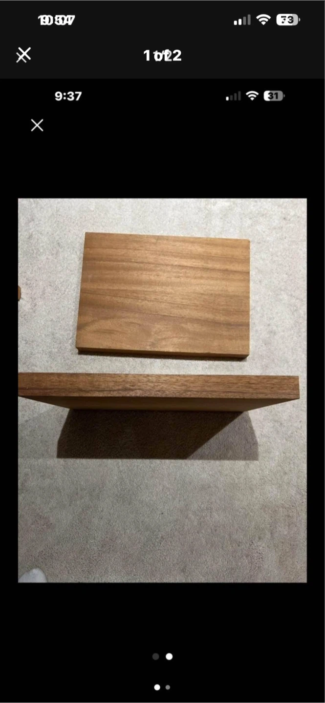 Solid Wood carving boards - Set of Two