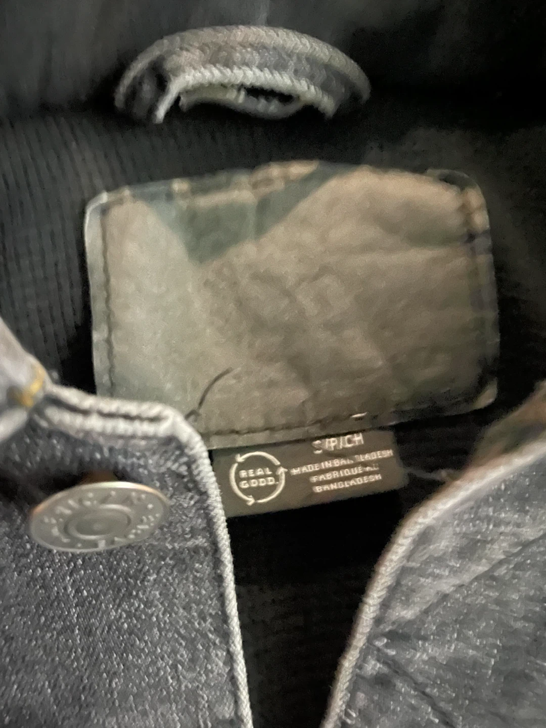 Real Good Black Denim Hooded Jacket - photo 3