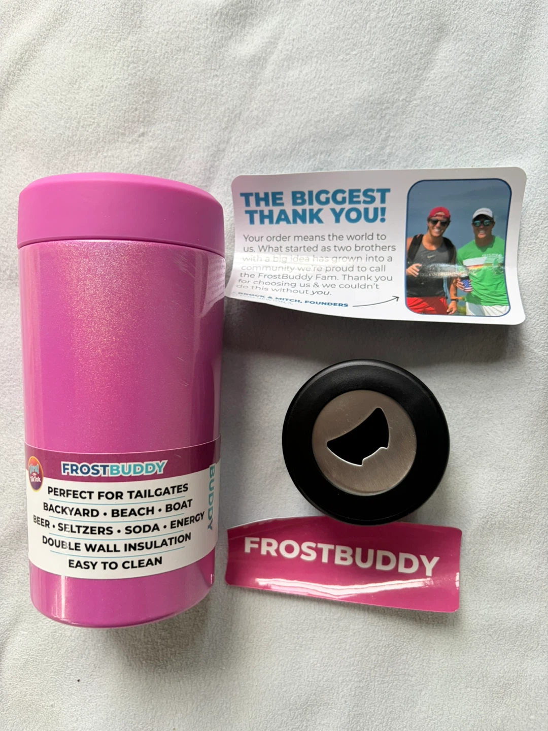 FrostBuddy Pink Fits Cans & Bottles 12oz-16oz - photo 3