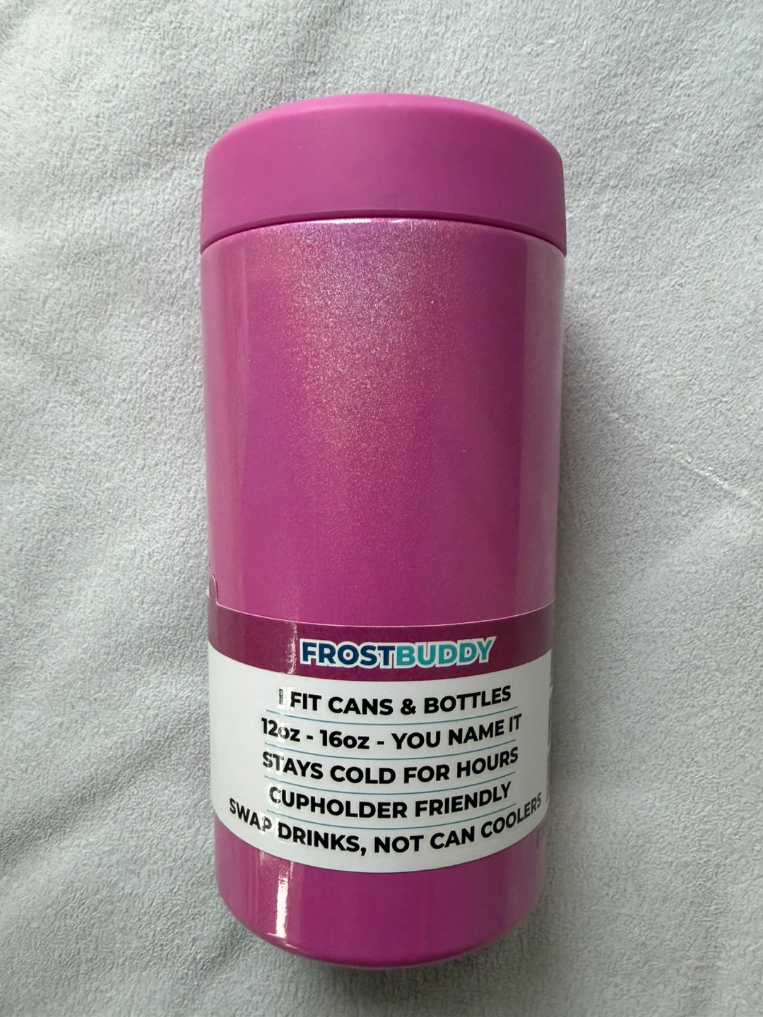 FrostBuddy Pink Fits Cans & Bottles 12oz-16oz