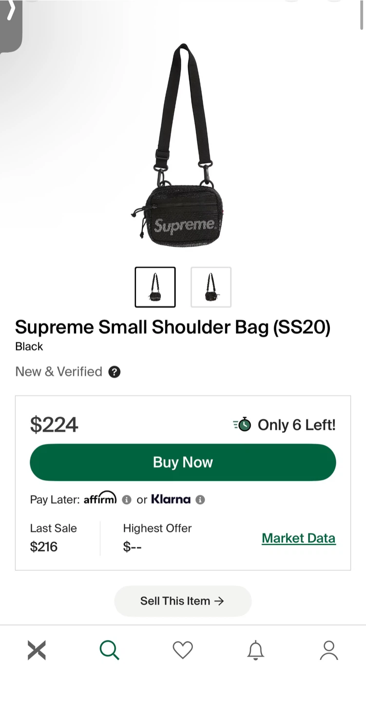 Supreme Black Mesh Crossbody Bag (READ DESCRIPTION)