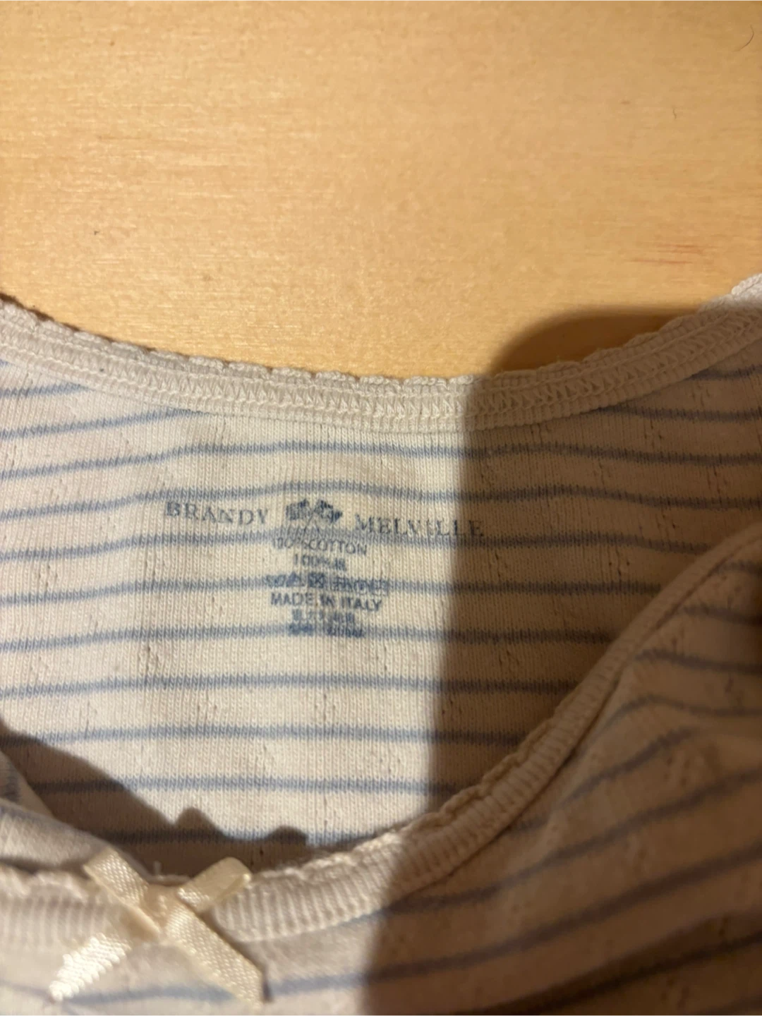 Blue striped Brandy Melville tank top