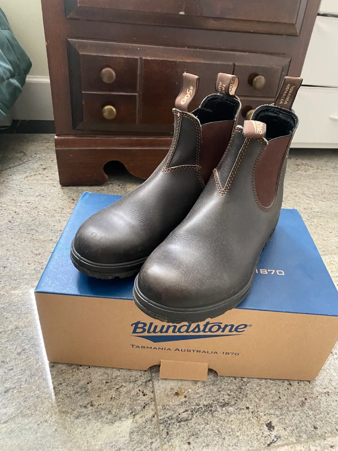 Blundstone 510 Elastic Sided Boots Black Size 8 US Men