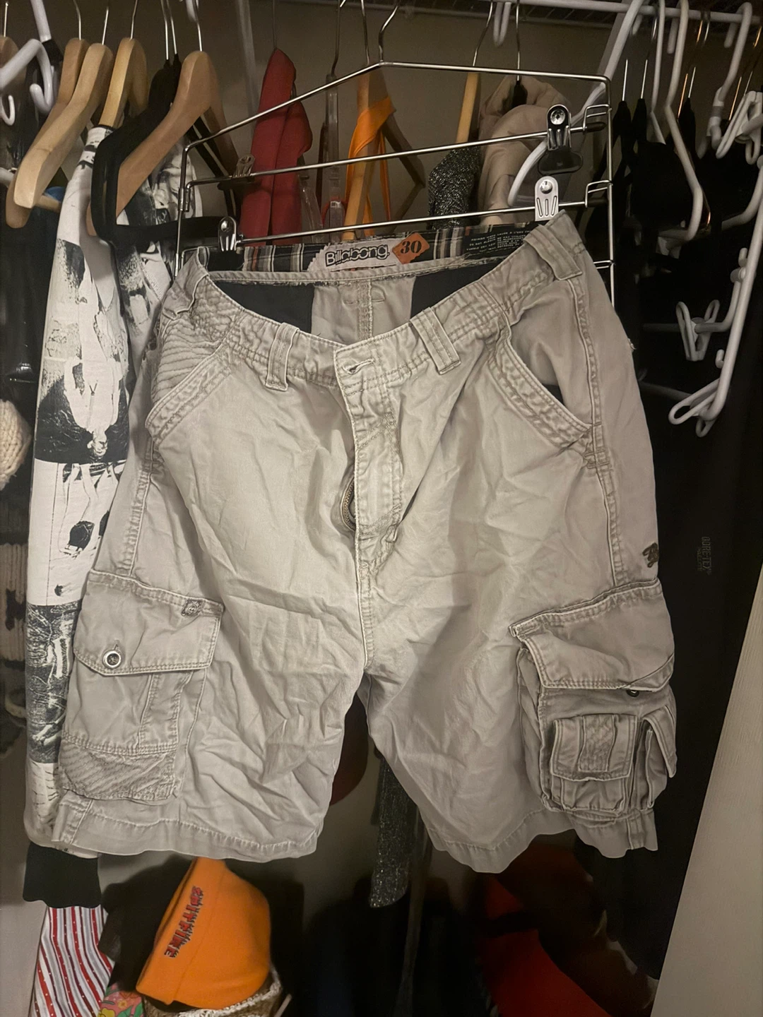 Billabong Beige Cargo Shorts Size 30