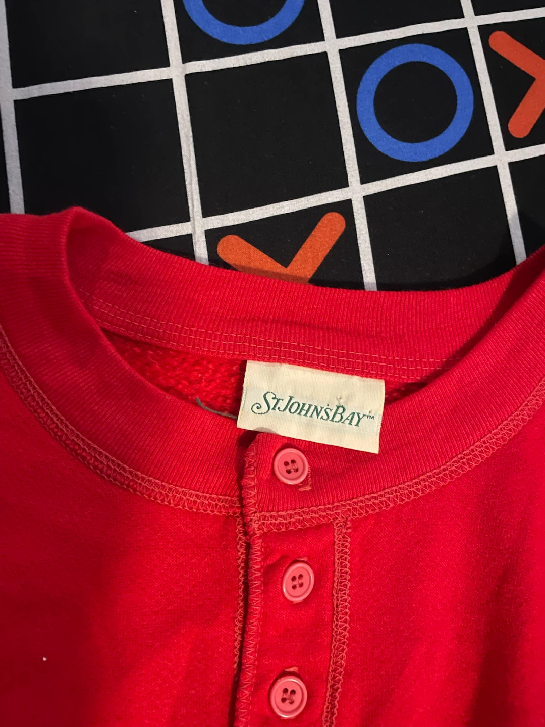 St. John's Bay Red Henley Shirt - photo 2
