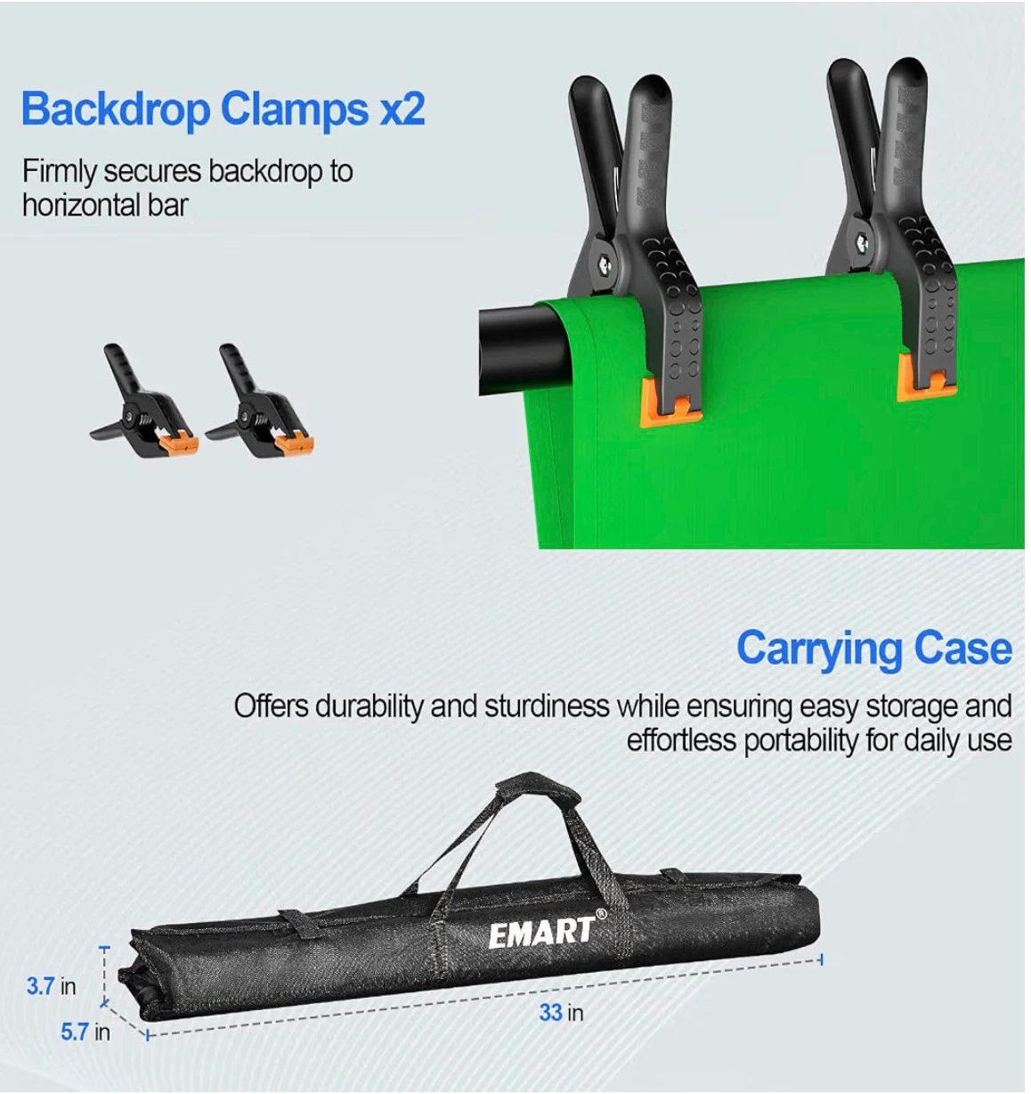 Emart Photography Backdrop & Lighting Kit - photo 4