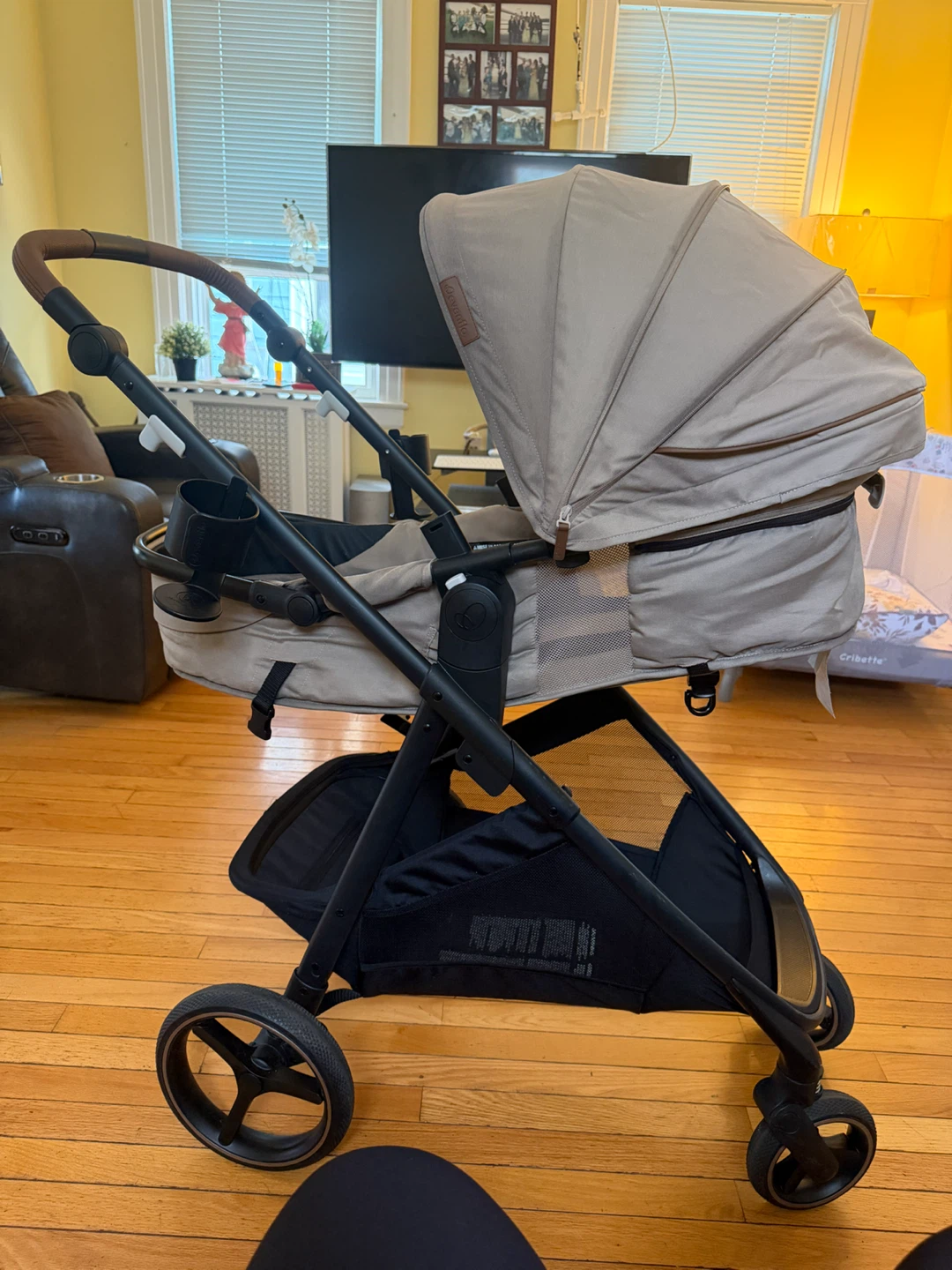 Evenflo Shyft Intuiti+ Stroller with Green & Gentle Fabric - photo 2