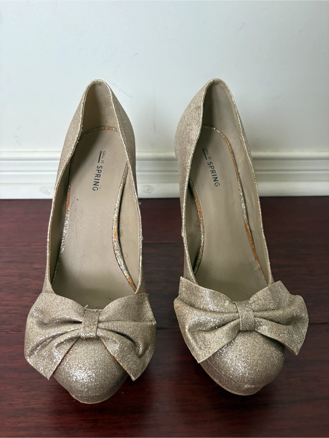 Call It Spring Gold Glitter Heels - photo 2