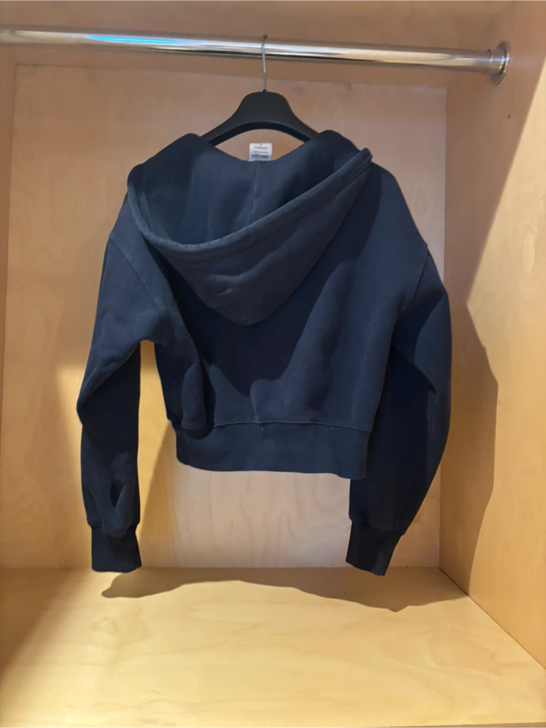 Navy blue xs boyfriend fit Aritzia zip up