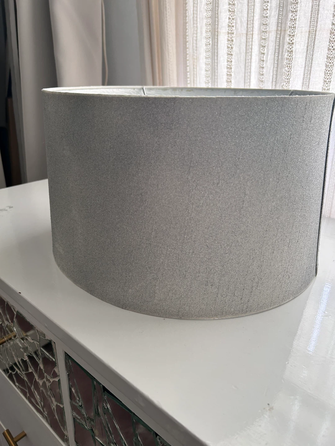 Gray Drum Lamp Shade - photo 2