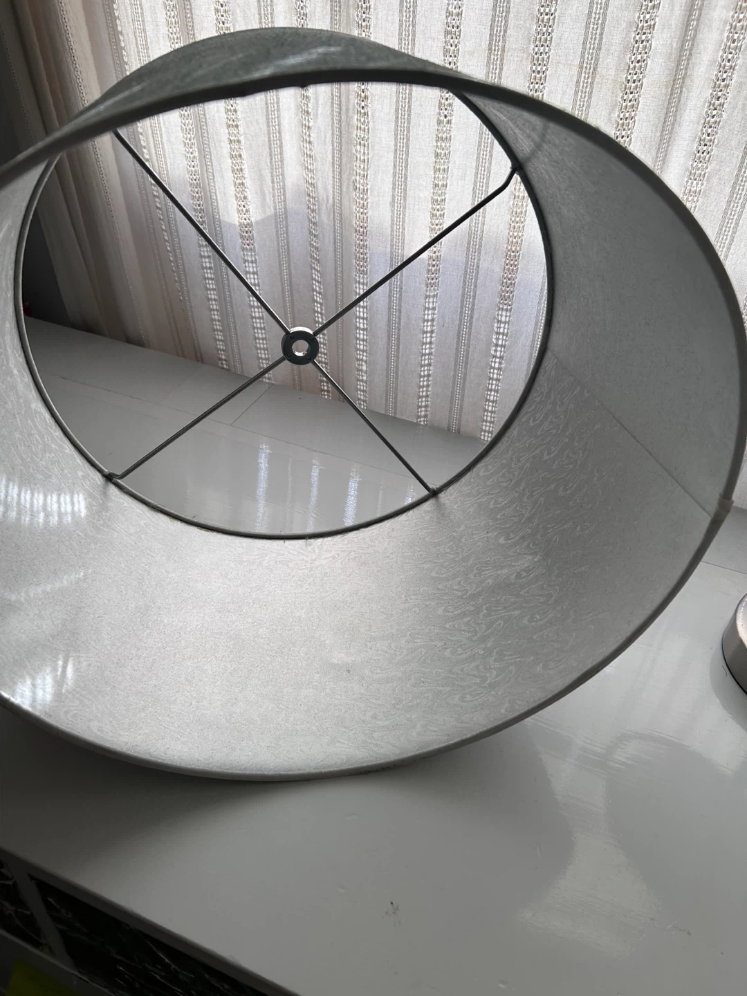 Gray Drum Lamp Shade - photo 3