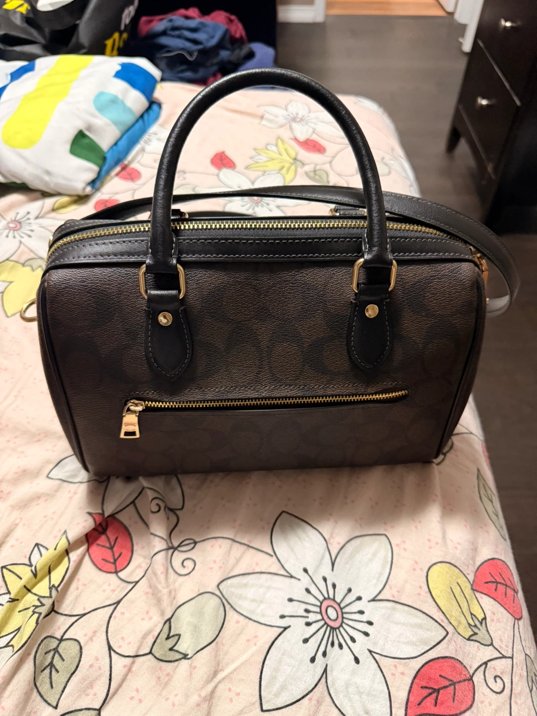 Coach Signature Print Satchel - photo 2