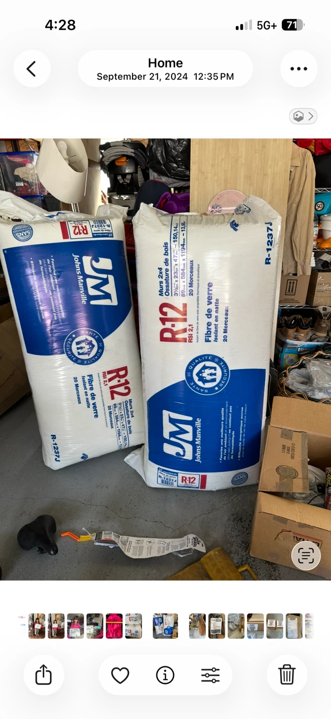 2 bags R12 insulation