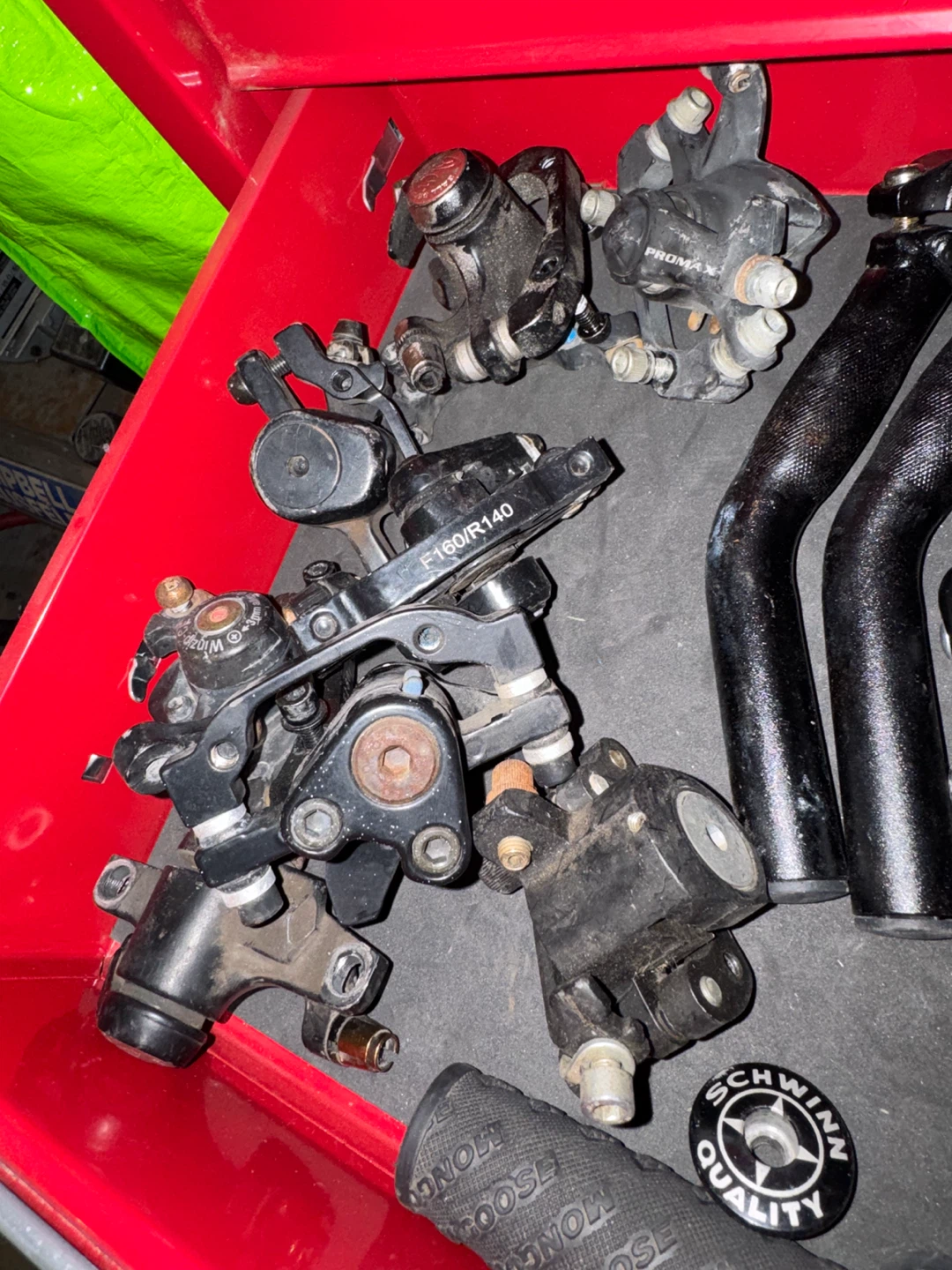 About 20 Disk Brake Calipers. $5 each