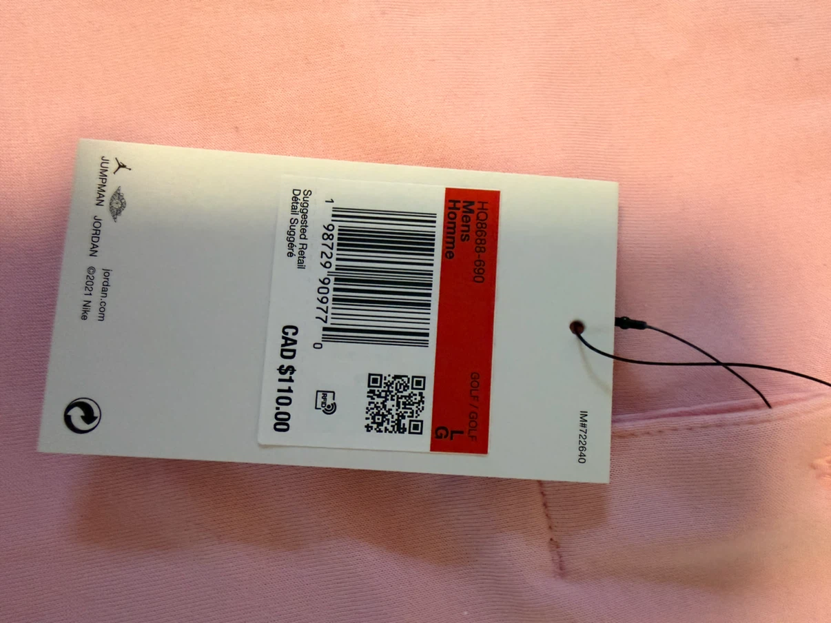 Original Jordan Golf Polo Shirt Pink - photo 2