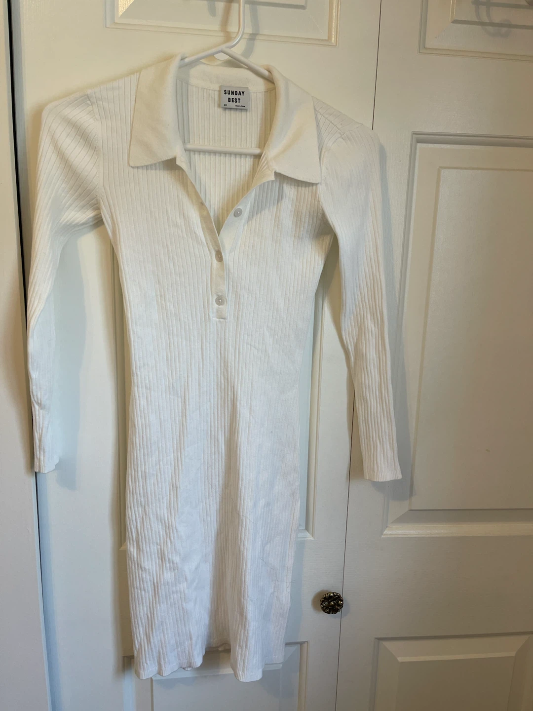Sunday Best Ribbed Polo Dress