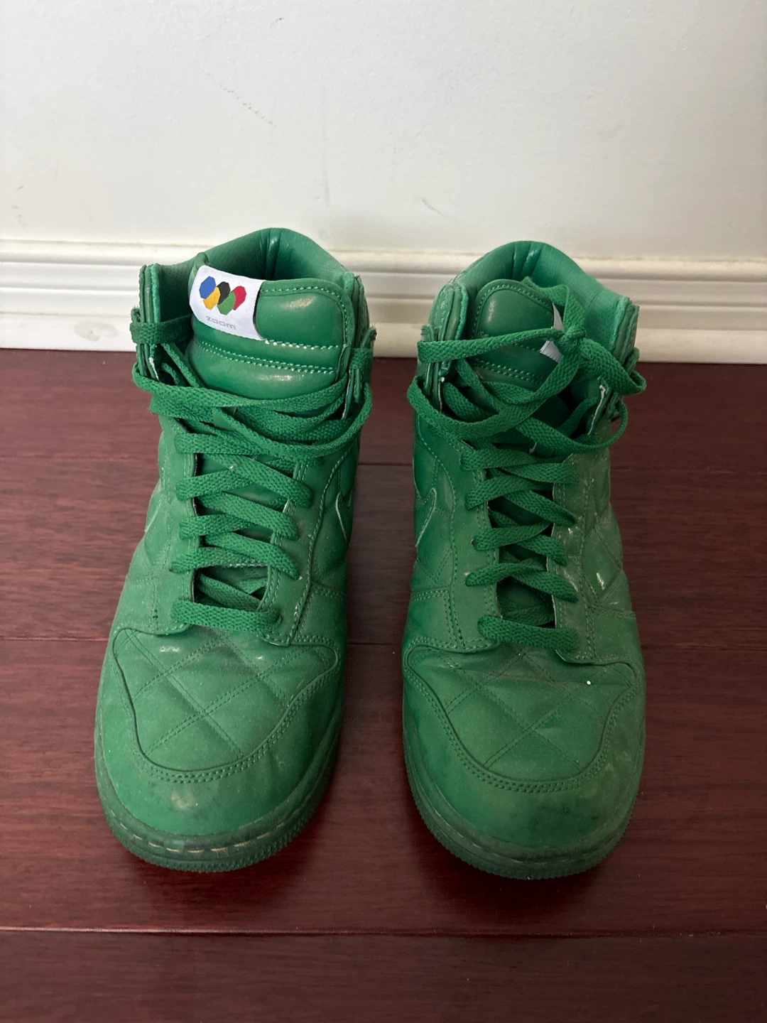 Nike Dunk High Green Sneakers - photo 2