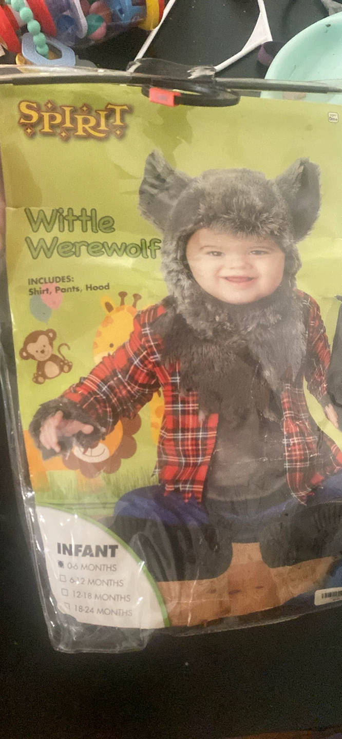Spirit Halloween Wittle Werewolf Costume Infant 0-6 Months