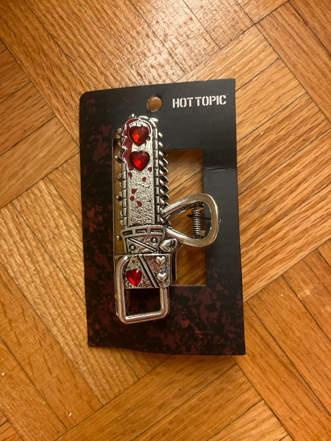 Hot Topic Bloody Chainsaw Claw Clip