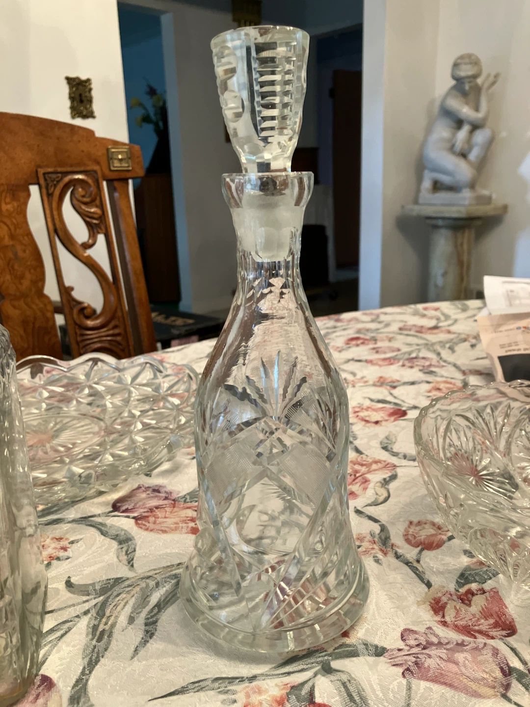 Vintage Crystal Glass Decanters