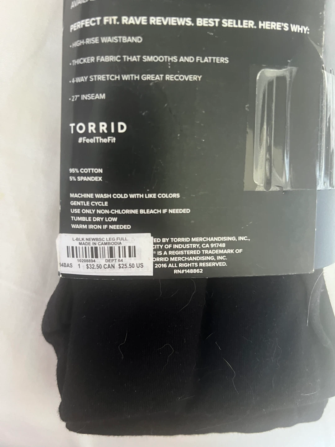 New Torrid Premium Black Leggings Size 1 - photo 2