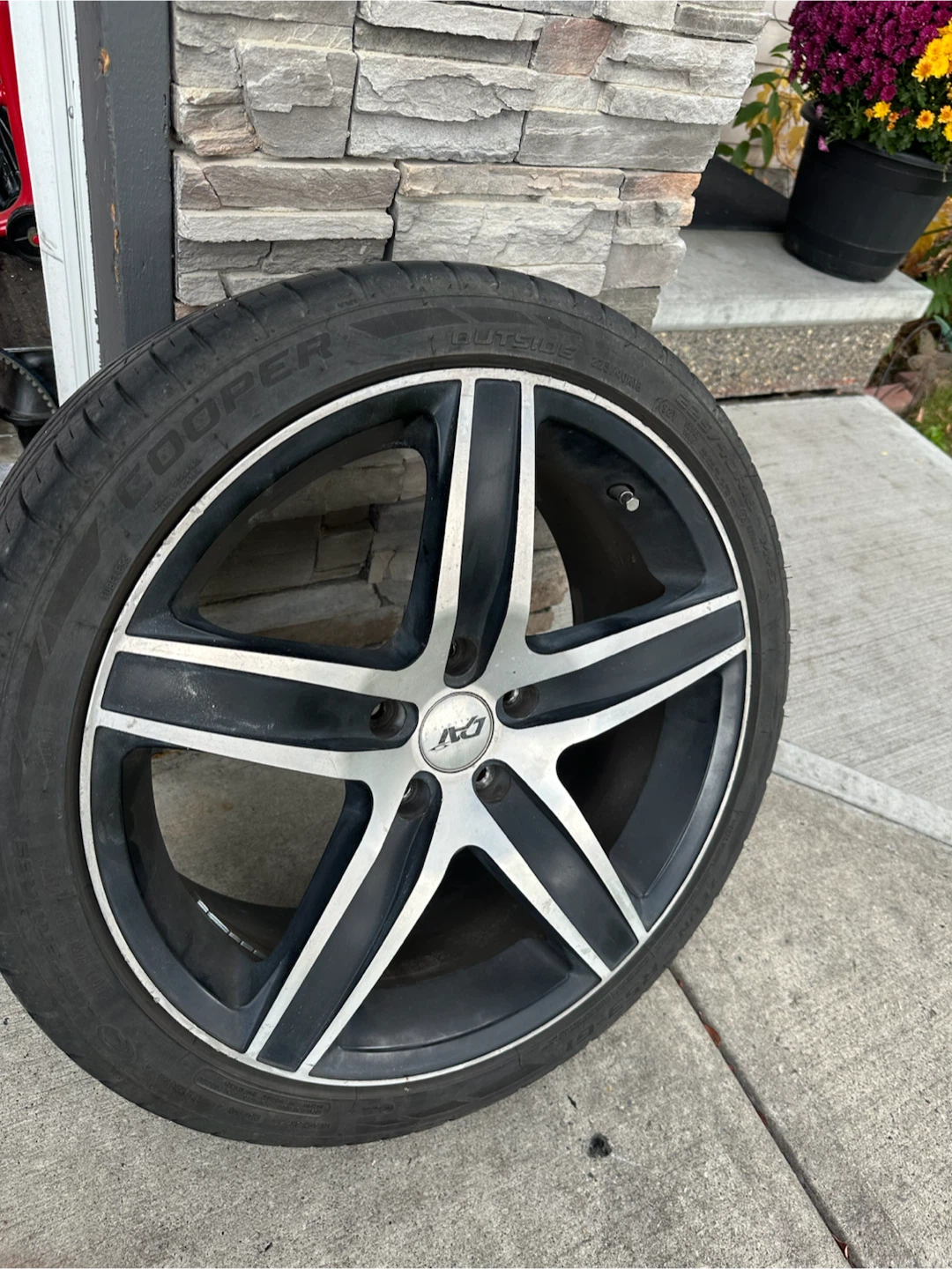 Set of 4 DAI Alloy Wheels with Cooper Tires - photo 3