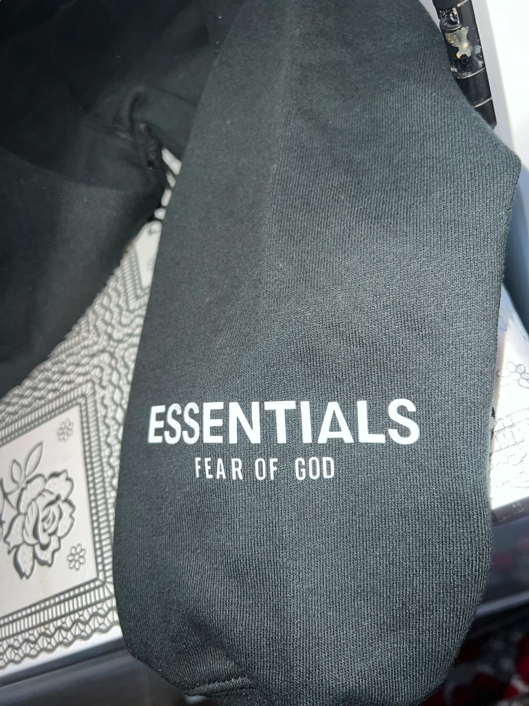 Essentials Fear of God Hoodie - Black - photo 3