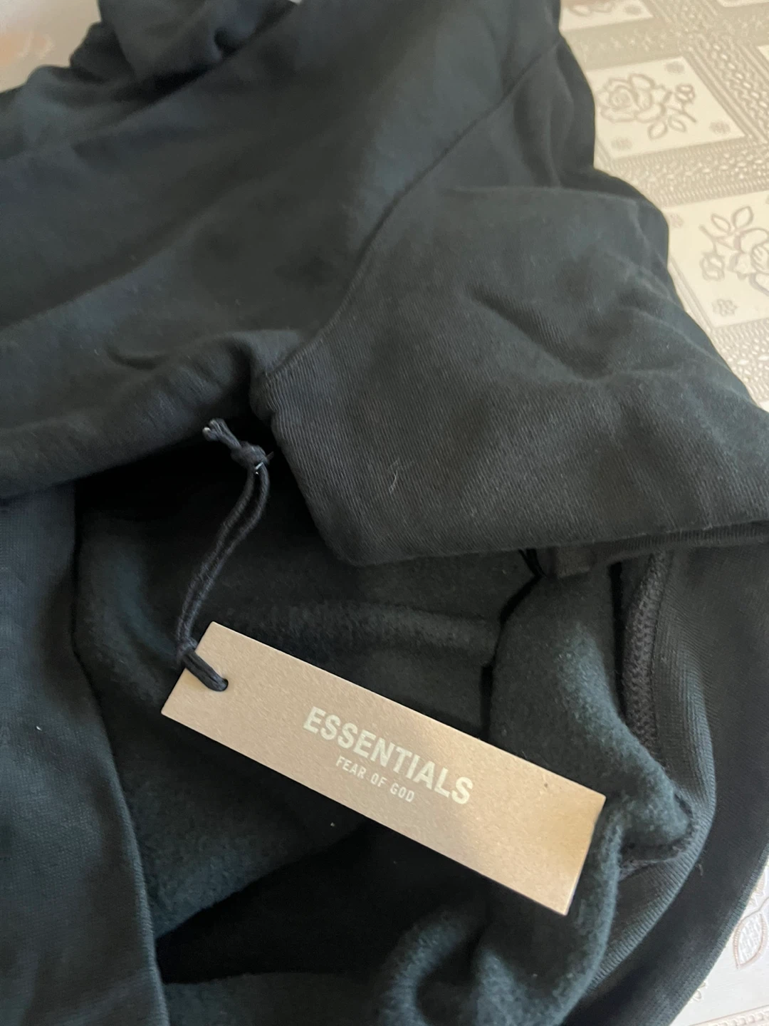 Essentials Fear of God Hoodie - Black - photo 4