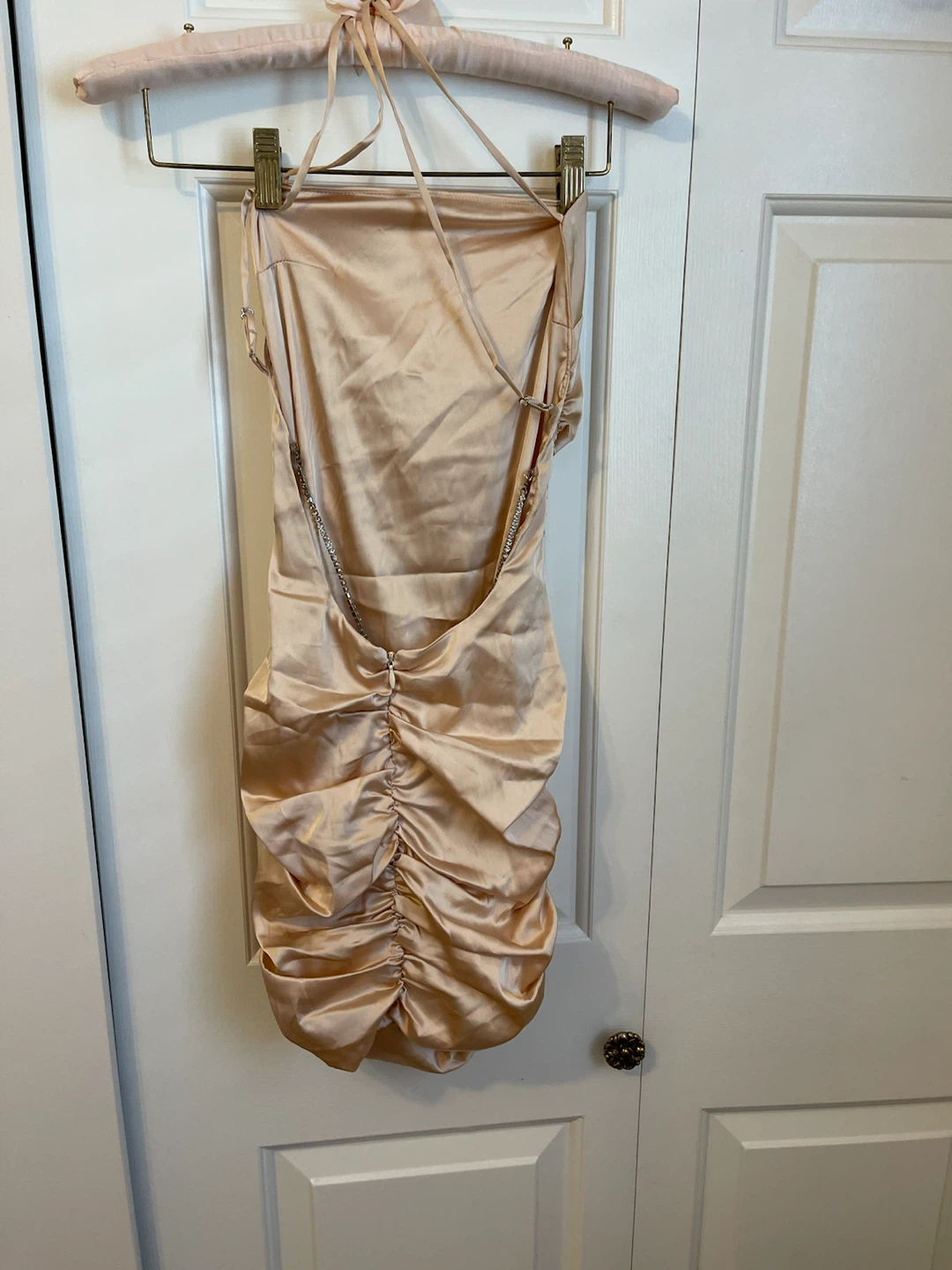 Oh Polly Satin Ruched Mini Dress - photo 2