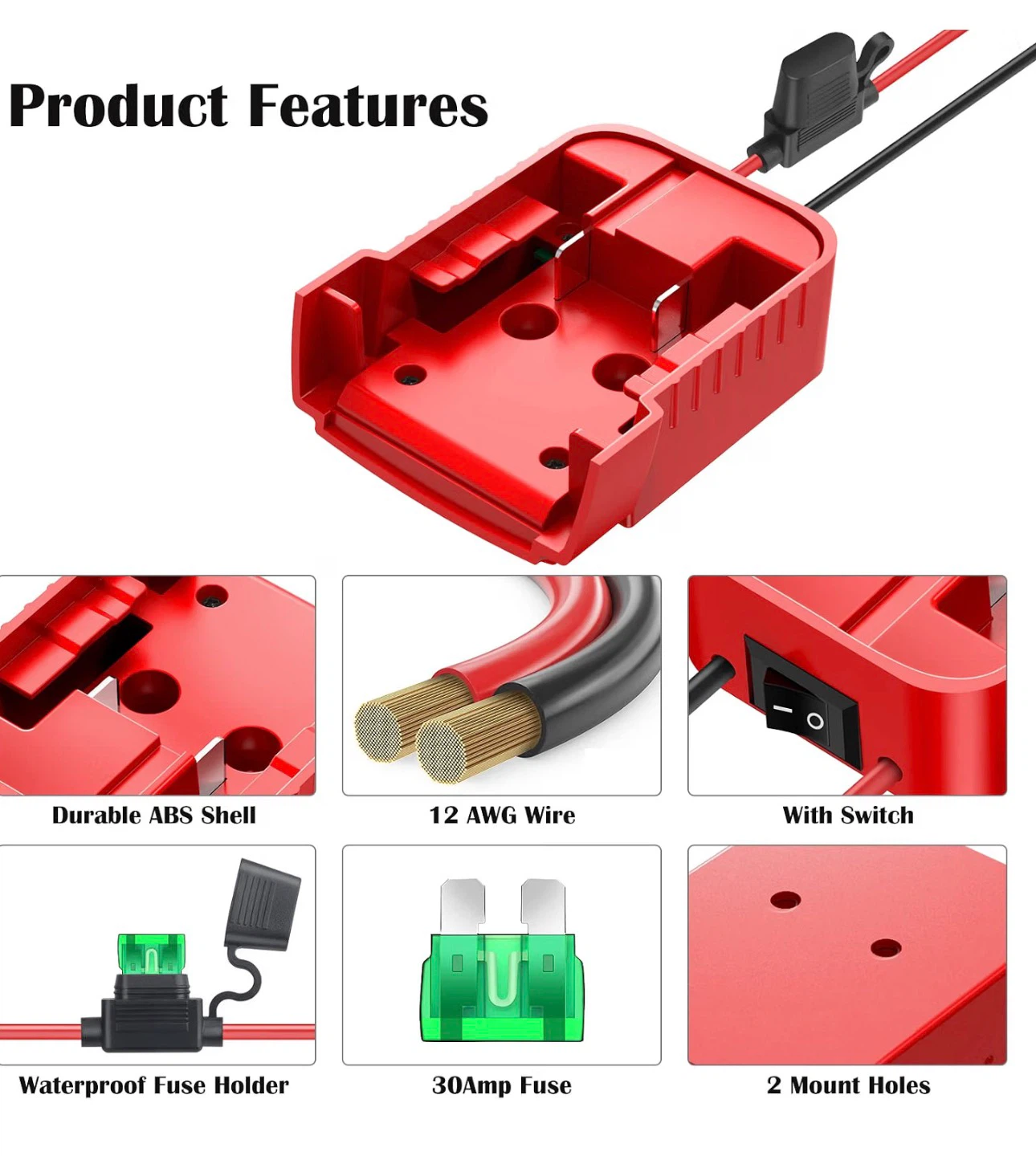 Power Wheel Adapter for Milwaukee M18 Battery - new - photo 3