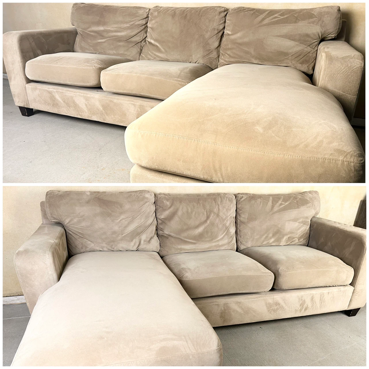 DELIVERY AVAILABLE! MICROFIBER REVERSIBLE SECTIONAL FOR $400!