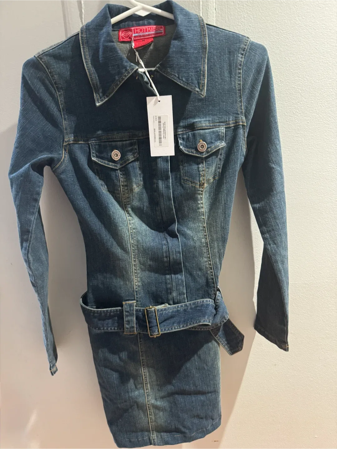 Hotkiss Denim Dress with Belt - photo 2