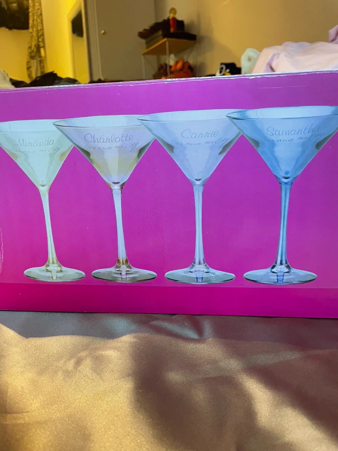 Sex and the City Coloured Martini Glasses - Set of 4
