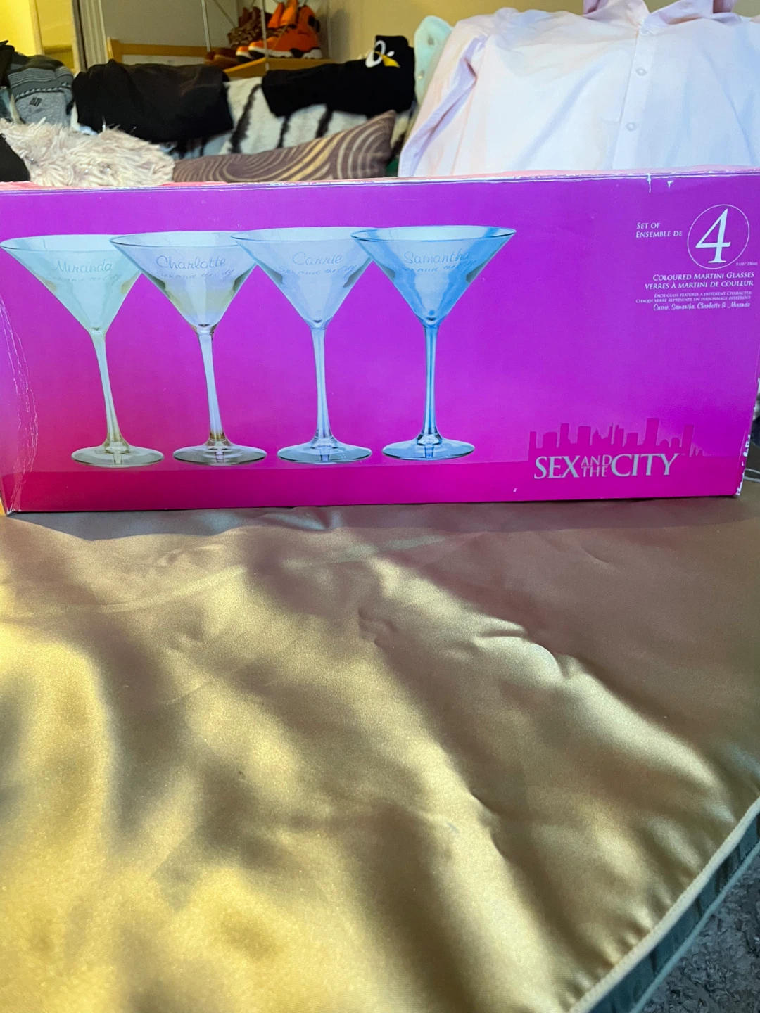 Sex and the City Coloured Martini Glasses - Set of 4 - photo 2