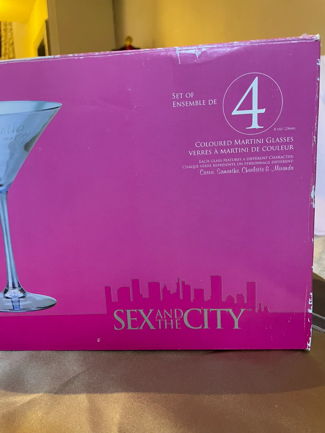 Sex and the City Coloured Martini Glasses - Set of 4 - photo 3
