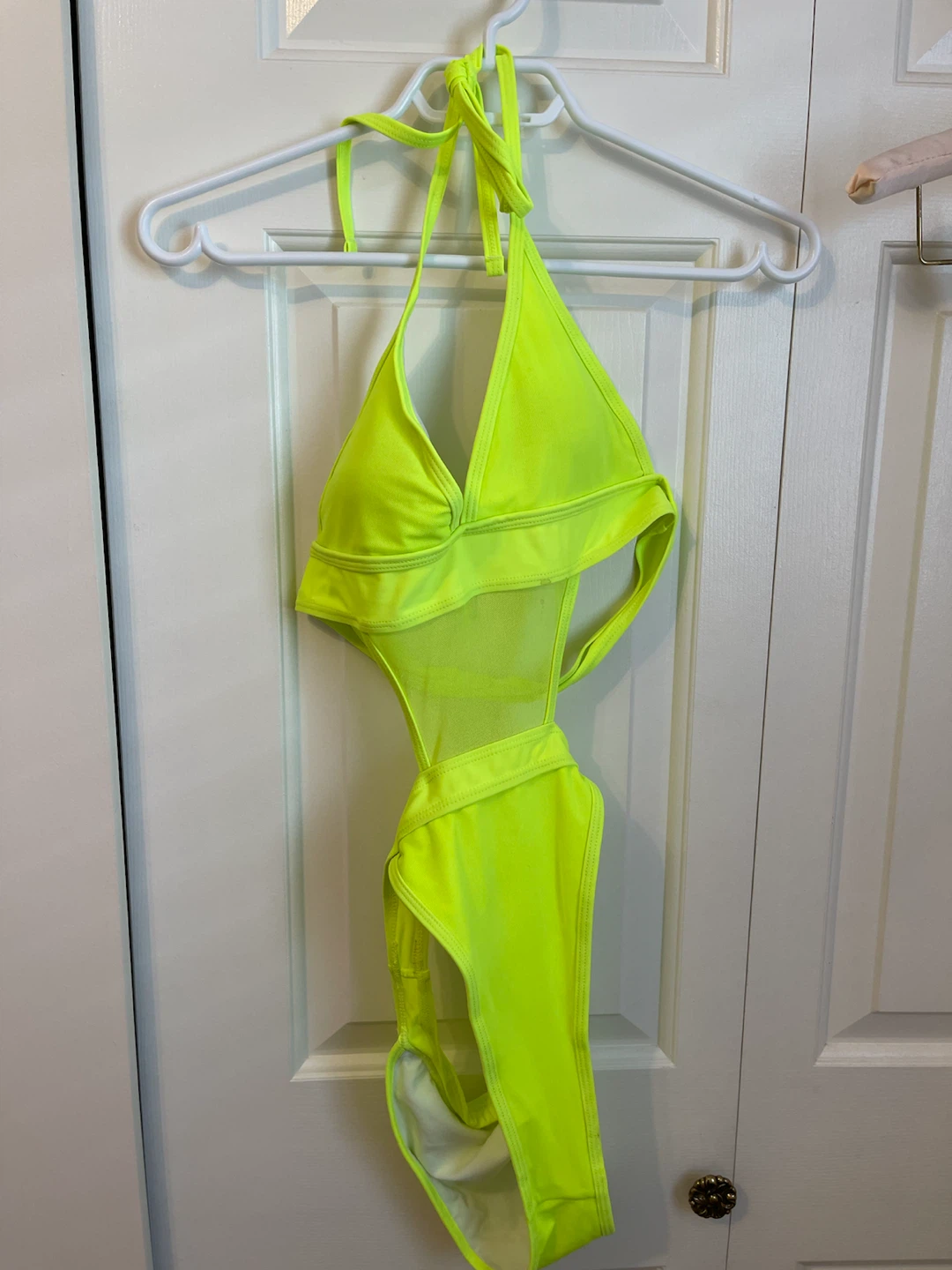 Neon Yellow Monokini Swimsuit