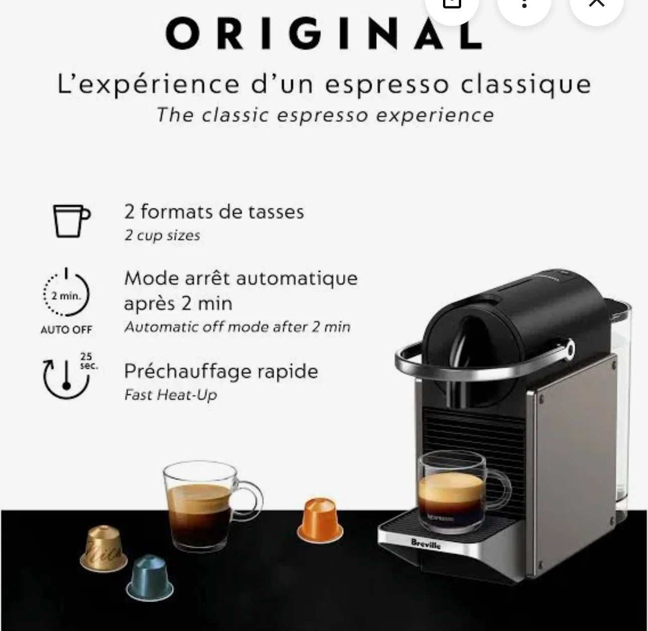 Breville Nespresso Espresso Machine and Frother