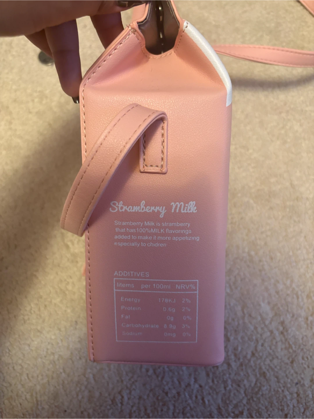 Strawberry Milk Carton Crossbody Bag - photo 2