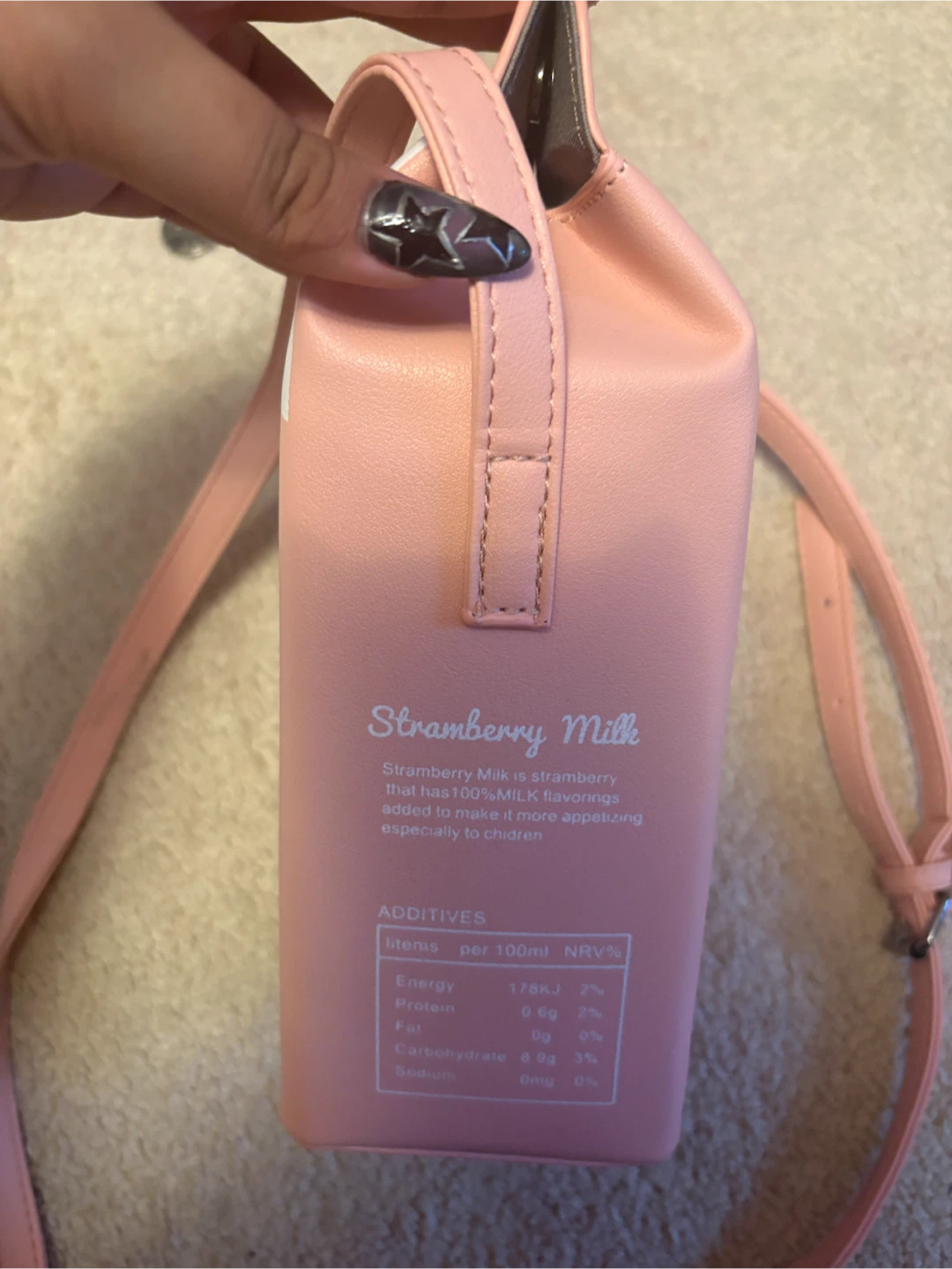 Strawberry Milk Carton Crossbody Bag - photo 4
