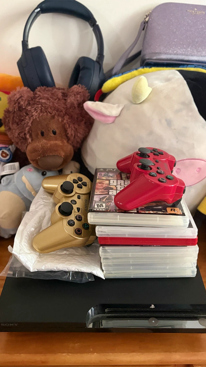 Sony PlayStation 3 Console with 2 Controllers and 6 Games - photo 2