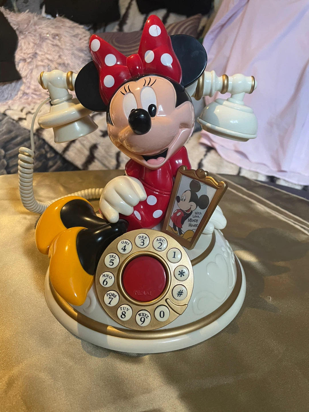 Vintage KNG America Minnie Mouse Desk Telephone