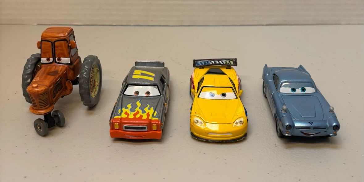 Set of 4 Disney Pixar Cars Die-Cast Vehicles