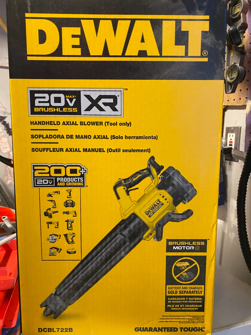DEWALT 20V MAX XR Brushless Handheld Axial Blower DCBL722B