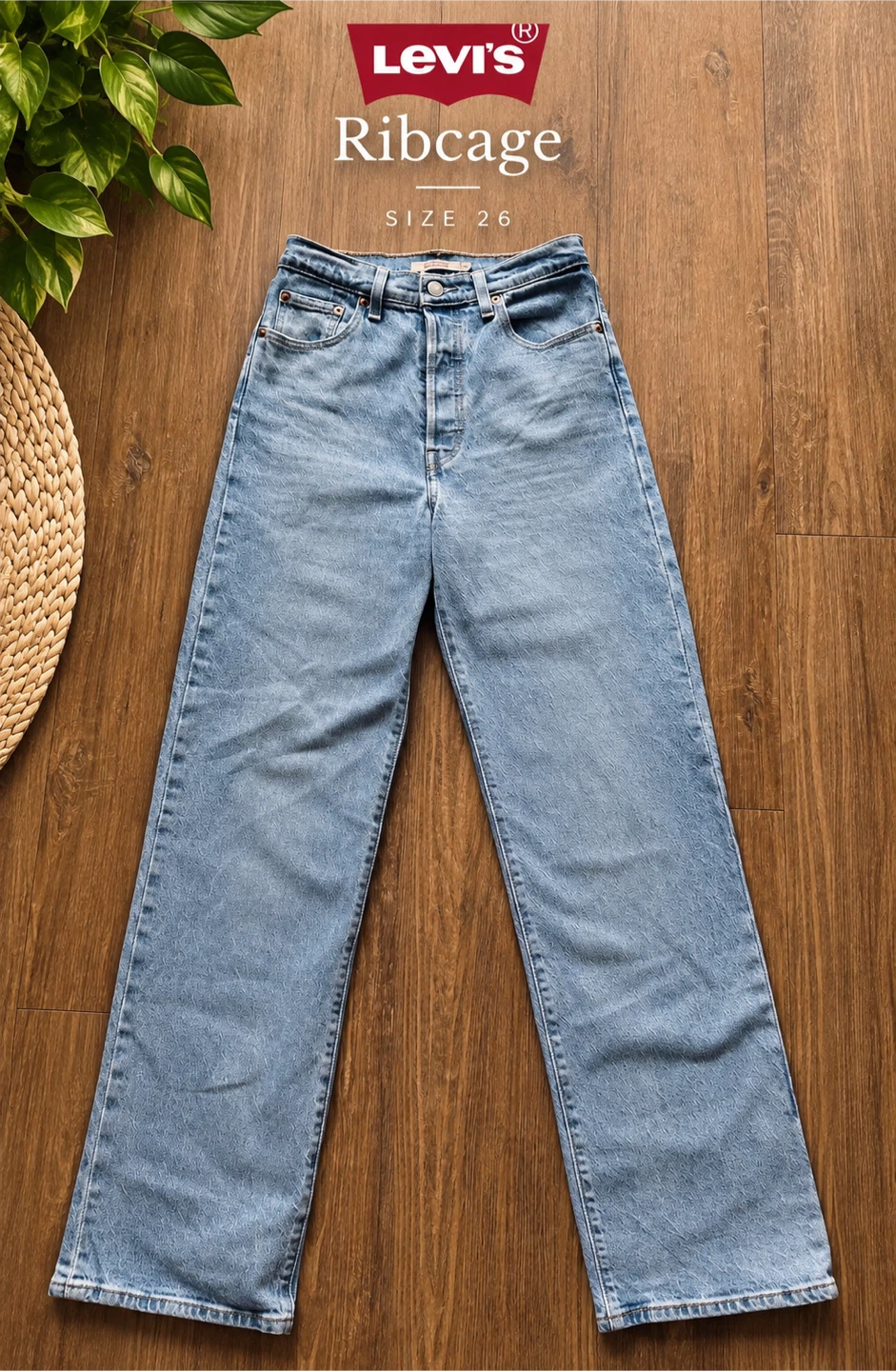 Levi's Ribcage Straight Leg Jeans Size 26