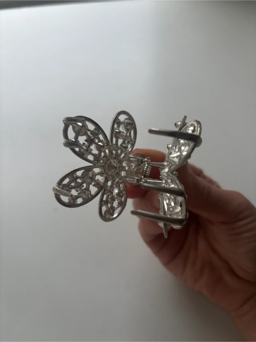 Flower Pearl Hair Claw Clip - photo 2