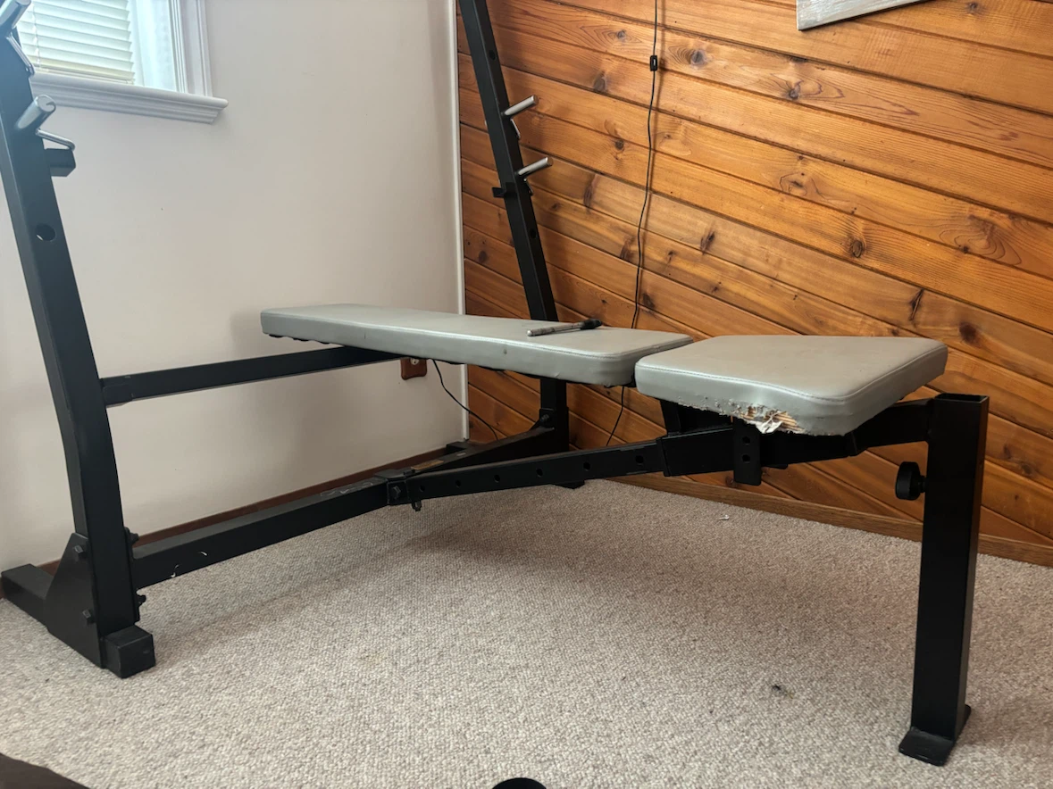 Adjustable Weight Bench with Rack - photo 3